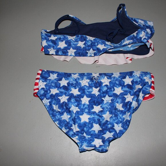 Blue & Red 2 Pcs Justice Bikini Swimsuit Size 12 - Picture 6 of 6